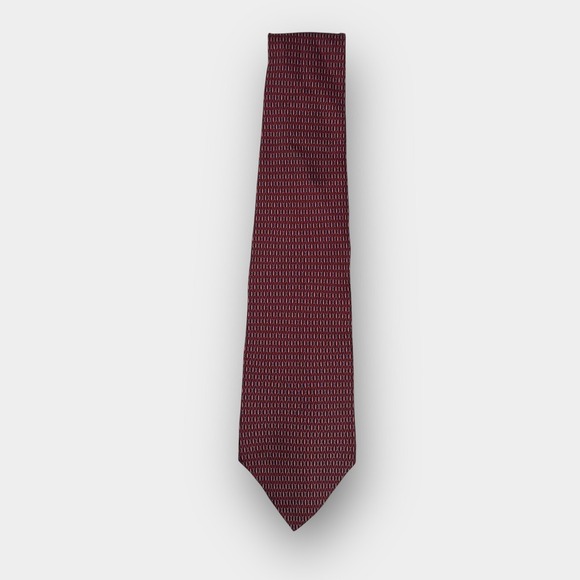 Jones New York Other - Jones New York Red Geometric Silk Tie 61 Inch Made in Dominican Republic Classic